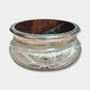 Vtg 1989 Ralph Lauren Safari Climate Response Body Powder Lid Glass Jar 3.5 oz